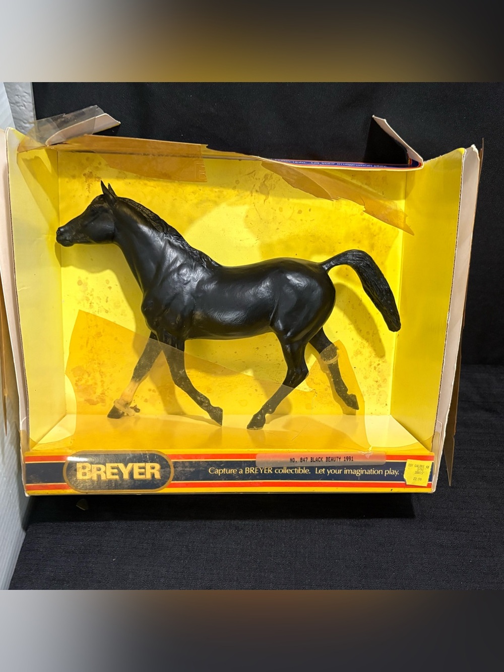 Retired Breyer Horse 1991 No 847 Black Beauty BOX IN ROUGH SHAPE, SEE PHOTOS